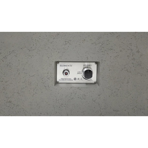 Brooklyn 40" Travertine Fire Pit Table Bundle Includes Windscreen, Burner Lid, And Propane Tank Cover