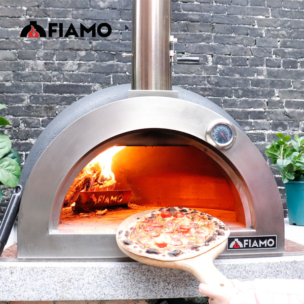 FIAMO Outdoor Wood-Fired Pizza Oven Camping Grills Stove with Oven for Wood Burning